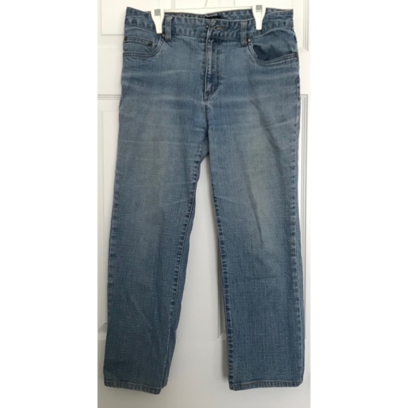 Vintage SOMEWHERE Light Blue Denim Jean Pants Size 8 MISSING BUTTON - Picture 2 of 12